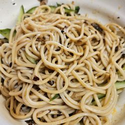 Szechuan Delicious - Dried noodle (dan dan) after it is mixed.. yum