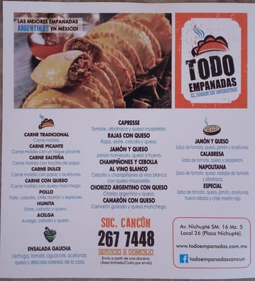 Menu photo 1 Todo Empanadas Cancún, ROO