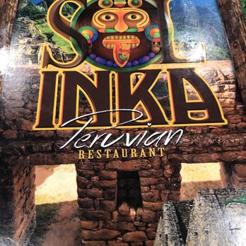 Sol Inka - Front of menu - Peruvian Near Me - La Mirada, California