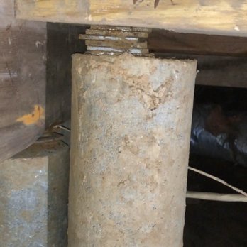 Level Home Foundation Repair - Another pier directly under floor - Foundation Repair Near Me - Springhill, Louisiana Level Home Foundation Repair - Another pier directly under floor - Foundation Repair Near Me - Springhill, Louisiana