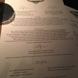 Dinner menu Feb 2019 Dinner menu Feb 2019
