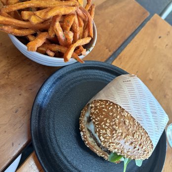 Roam Artisan Burgers - Chalet Burger, Sweet Potato Fries - Burgers Near Me - Lafayette, California Roam Artisan Burgers - Chalet Burger, Sweet Potato Fries - Burgers Near Me - Lafayette, California