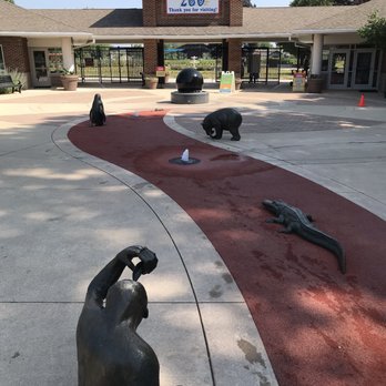 Columbian Park Zoo - Splash pad at the exit/entrance - Zoos Near Me - Lafayette, Indiana
