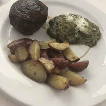 Oak Creek Ranch - Porter house, sautéed spinach and potatoes - Bars Near Me - Red Bluff, California