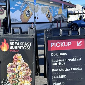 Dog Haus - Sign out front - Burgers Near Me - Canoga Park, California