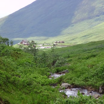 Independence Mine State Historical Park - Hatcher Pass ski lodge in the background. - Parks Near Me