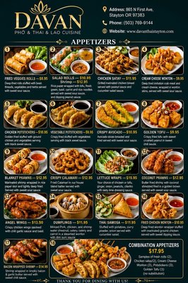 Menu photo 1 Davan Thai Cuisine Stayton, OR