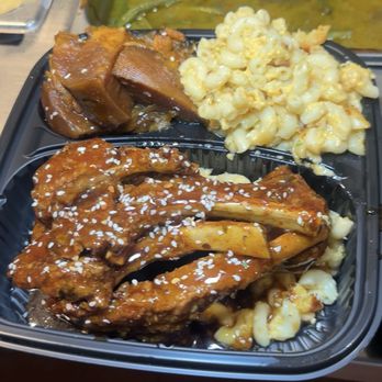 Top Tier Catering - Honey Garlic Lamb Chops With Mac And Cheese & Candied Yams - Caterers Near Me - Brooklyn, New York