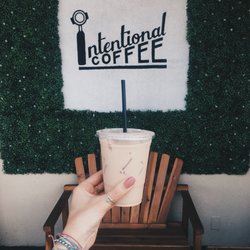 Intentional Coffee - Lavender latte with almond milk