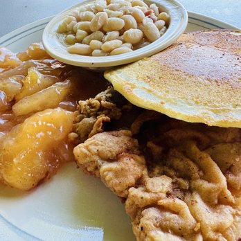 Carriss's Grocery - Pork chop, fried apples, beans and cornbread - American Near Me - Shelbyville, Kentucky