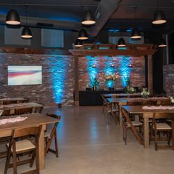 Urban Creekside - Uplighting add on option to our decorations package at Urban Creekside