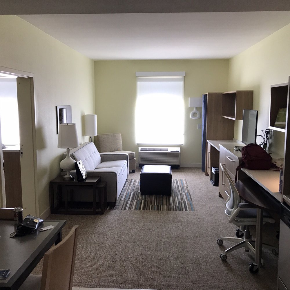 Home2 Suites by Hilton Dallas Addison - Living area of 1bdrm 2Queen suite Living room. The couch is comfortable and has been great for my teen's friends to come visit her. - Hotels Near Me - Addison, Texas