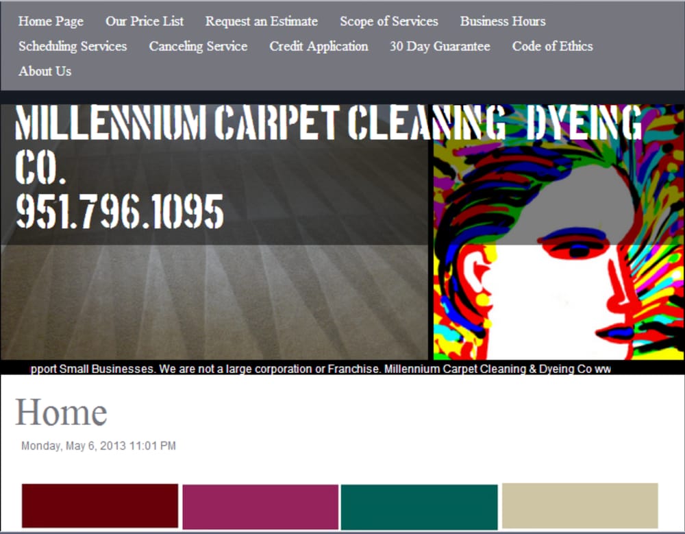 MILLENNIUM CARPET CLEANING & DYEING 5618 Meridian, Los Angeles