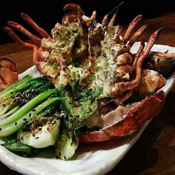 Roka Akor - Chicago - Grilled lobster, baby bok choy and lemon soy butter - Sushi Bars Near Me - Chicago, Illinois Roka Akor - Chicago - Grilled lobster, baby bok choy and lemon soy butter - Sushi Bars Near Me - Chicago, Illinois