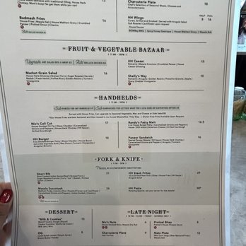 Harrington House - Menu - Beer, Wine & Spirits Near Me - Bakersfield, California