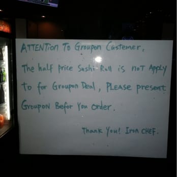 Iron Chef - Changing the rules on your Groupon. - Japanese Near Me - Phoenix, Arizona
