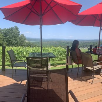 Benmarl Winery - The best spot to sit at so get there early - Wineries Near Me - Marlboro, New York