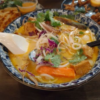 Amazing Basil - Seafood Laksa Noodles - Asian Fusion Near Me - Fremont, California