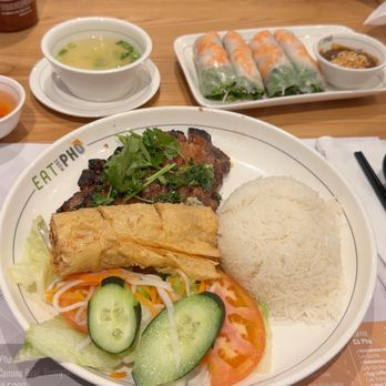 Eat More Pho - #41 grilled pork chop and shrimp cake with rice - Vietnamese Near Me - Sunnyvale, California Eat More Pho - #41 grilled pork chop and shrimp cake with rice - Vietnamese Near Me - Sunnyvale, California