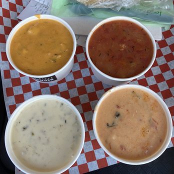 Pike Place Chowder - Pacific Place - 4-Cup Chowder Sampler - Seafood Near Me - Seattle, Washington