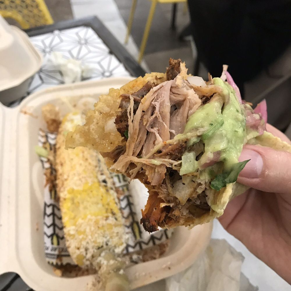 Carlitos Barbecue Taqueria - Pulled pork taco and elote - Barbeque Near Me - Paramus, New Jersey Carlitos Barbecue Taqueria - Pulled pork taco and elote - Barbeque Near Me - Paramus, New Jersey