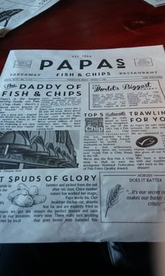 Menu photo 6 Papas Fish And Chips Willerby, ERY