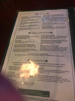 Menu photo 4 Shamrock Brewing Pueblo, CO