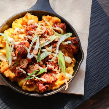 Virtuous Pie - Buffalo mac + cheese from the new fall menu - Pizza Near Me - Vancouver, British Columbia Virtuous Pie - Buffalo mac + cheese from the new fall menu - Pizza Near Me - Vancouver, British Columbia