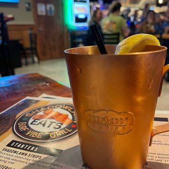 Shadowlawn Eats - a copper mug with a lemon wedge in it - New American Near Me - Virginia Beach, Virginia Shadowlawn Eats - a copper mug with a lemon wedge in it - New American Near Me - Virginia Beach, Virginia