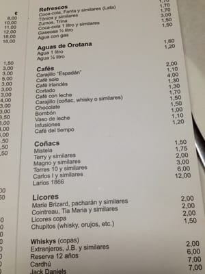 Menu photo 3 Paquita Eslida, CS