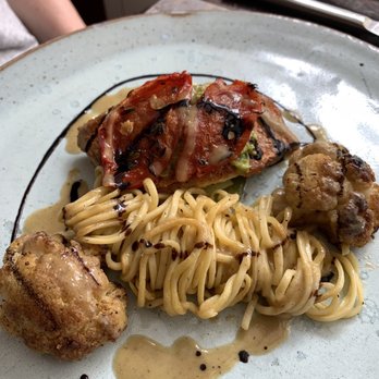 5 North Street - red mullet with duck egg pasta and cauliflower. - French Near Me