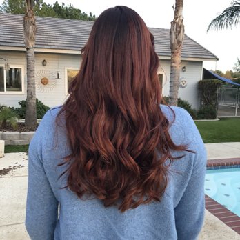 The Blushing Dahlia - Finished color and style - Hair Salons Near Me - Riverside, California