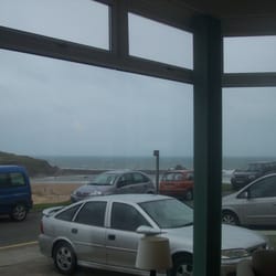 edgcumbe hotel - this  is the  fab views you get each morinig, from the front of hotel