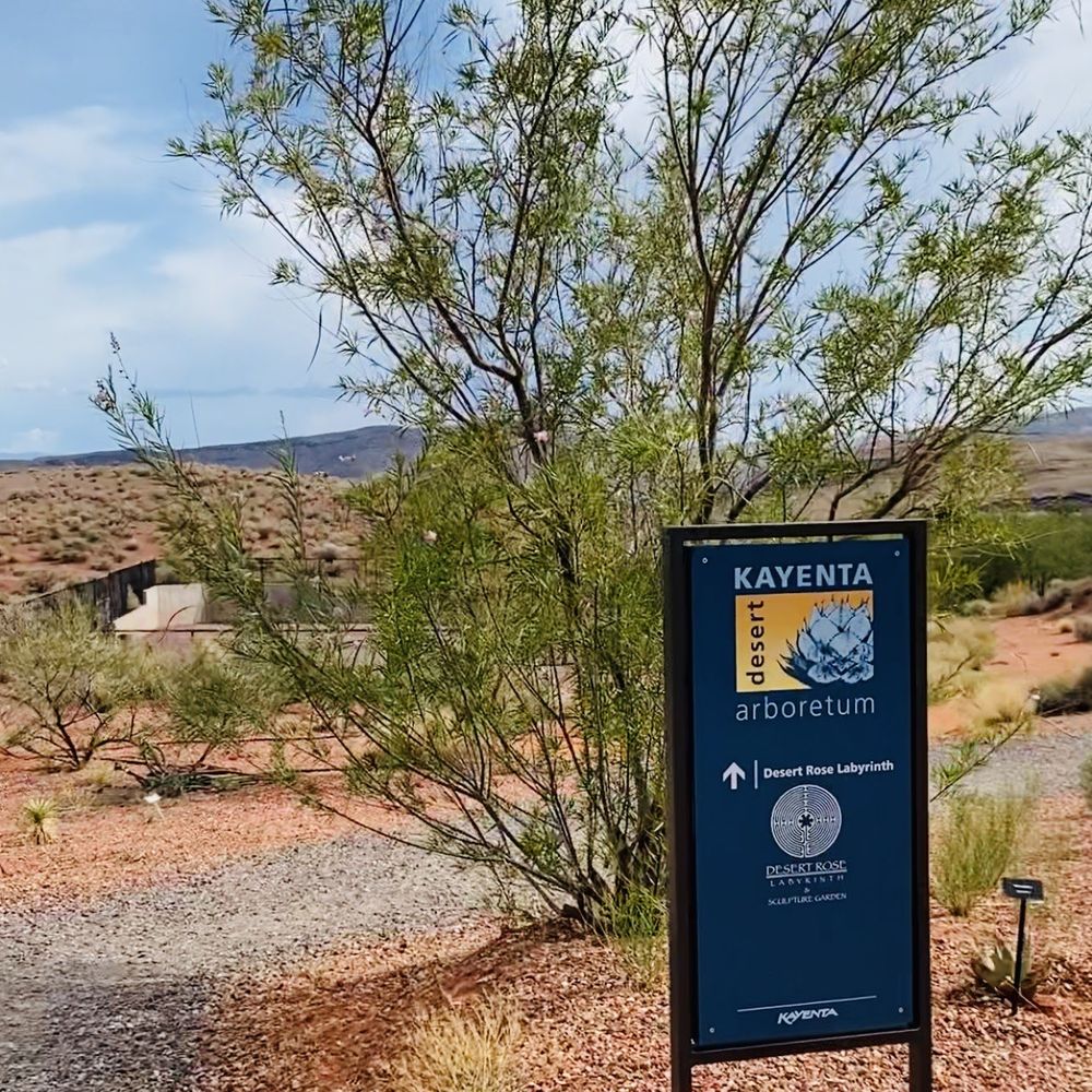 Kayenta Desert Rose Labyrinth - This way! - Public Art Near Me - Ivins, Utah Kayenta Desert Rose Labyrinth - This way! - Public Art Near Me - Ivins, Utah