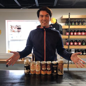All or Nothing Brewhouse - You are looking at one happy customer. Peach mead taster was great!  Can't wait to try the rest! - Breweries Near Me - Oshawa, Ontario