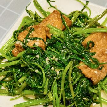 Rose Garden - Onchoy (hollow veg) with fried tofu - Chinese Near Me - Minneapolis, Minnesota Rose Garden - Onchoy (hollow veg) with fried tofu - Chinese Near Me - Minneapolis, Minnesota