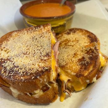 Fast Cat Coffee - Whole hog sandwich with Tomato buisqe. - Coffee & Tea Near Me - Carmichael, California