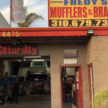 Fredy's Muffler & Brakes - My truck on the lift. Shop is clean - Auto Repair Near Me - Hawthorne, California Fredy's Muffler & Brakes - My truck on the lift. Shop is clean - Auto Repair Near Me - Hawthorne, California