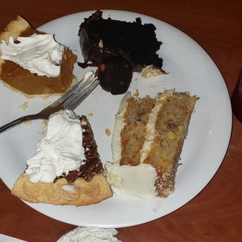 Golden Corral Buffet & Grill - Carrot cake, pecan pie, pumpkin pie, chocolate cake and a chocolate covered strawberry. - Buffets Near Me - Macon, Georgia Golden Corral Buffet & Grill - Carrot cake, pecan pie, pumpkin pie, chocolate cake and a chocolate covered strawberry. - Buffets Near Me - Macon, Georgia