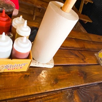 Big B's Texas BBQ - Sauces and a roll of paper towels - Barbeque Near Me - Henderson, Nevada