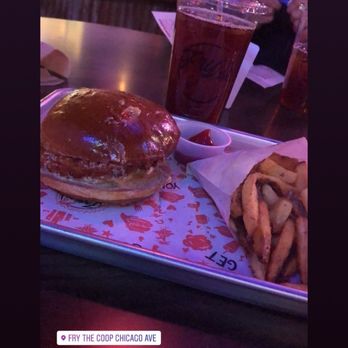 Fry The Coop - Spicy Honey Butter Chicken Sandwich. - American Near Me - Chicago, Illinois
