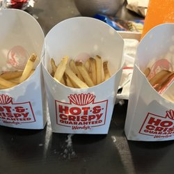 Wendy's - "Large" fries barely filled halfway.