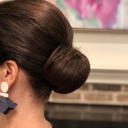 Classic chignon updo