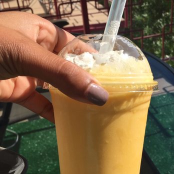 Bosa Donuts - Mango smoothie with Boba!!!! The texture of this boba is disgusting!!!! Flavorless and gummy!!! - Donuts Near Me - Phoenix, Arizona Bosa Donuts - Mango smoothie with Boba!!!! The texture of this boba is disgusting!!!! Flavorless and gummy!!! - Donuts Near Me - Phoenix, Arizona