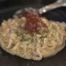 Mentaiko cream pasta was savory and flavorful. Highly recommend!