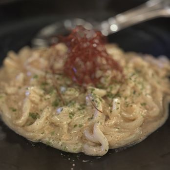 Ginza - Mentaiko cream pasta was savory and flavorful. Highly recommend! - Izakaya Near Me - Las Vegas, Nevada