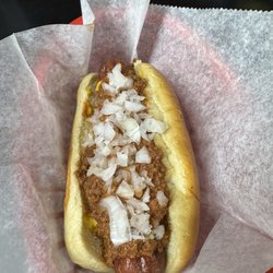 Sweet Ed's Diner - Hot dog (all the way). The sauce is super yummy.