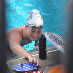 NISD Natatorium - We got to take another picture of Allison.
