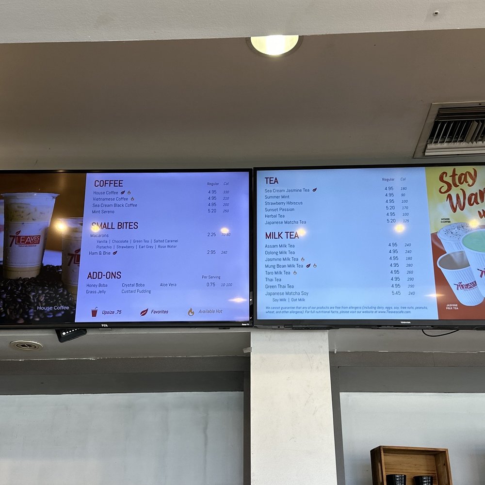 7 Leaves Cafe - Menu - Coffee & Tea Near Me - Cypress, California 7 Leaves Cafe - Menu - Coffee & Tea Near Me - Cypress, California