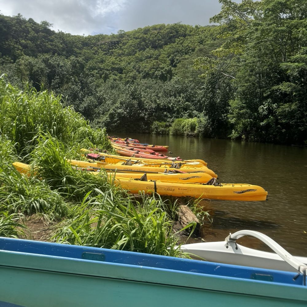 Wailua Kayak Adventures - Park your kayak and the start of your hike to Secret Falls - Rafting/Kayaking Near Me - Kapaa, Hawaii Wailua Kayak Adventures - Park your kayak and the start of your hike to Secret Falls - Rafting/Kayaking Near Me - Kapaa, Hawaii